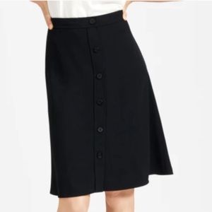 Everlane Black Japanese GoWeave Swing Skirt NWT 00